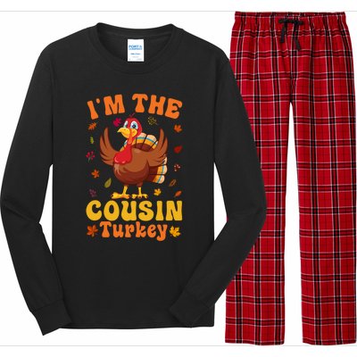 IM The Cousin Turkey Group Matching Thanksgiving Gift Long Sleeve Pajama Set