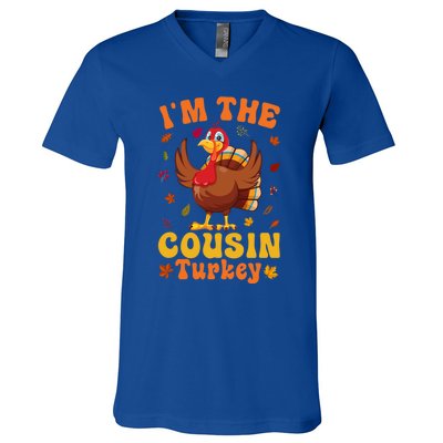 IM The Cousin Turkey Group Matching Thanksgiving Gift V-Neck T-Shirt