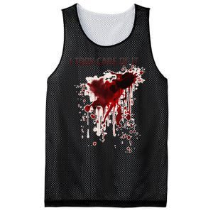 I Took Care Of It Bloody Blood Stained Horror Costume Gift Mesh Reversible Basketball Jersey Tank