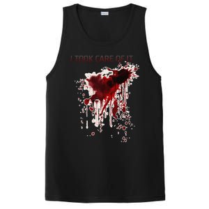 I Took Care Of It Bloody Blood Stained Horror Costume Gift PosiCharge Competitor Tank