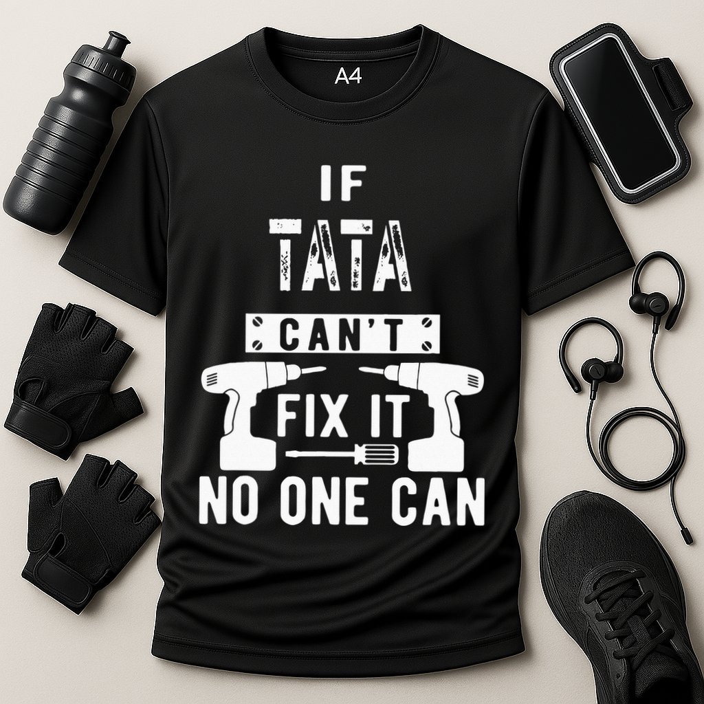If Tata Cant Fix It No One Can Spain Spanish Grandpa Performance Shirt