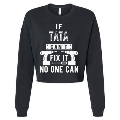 If Tata Cant Fix It No One Can Spain Spanish Grandpa Cropped Pullover Crew