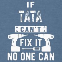 If Tata Cant Fix It No One Can Spain Spanish Grandpa Garment-Dyed Sweatshirt