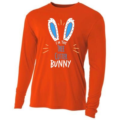 I'm Tree Cutter Bunny Ears Easter Sunday Funny Gift Cooling Performance Long Sleeve Crew