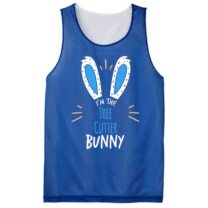 I'm Tree Cutter Bunny Ears Easter Sunday Funny Gift Mesh Reversible Basketball Jersey Tank