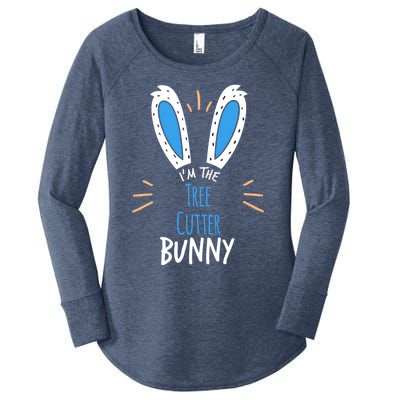 I'm Tree Cutter Bunny Ears Easter Sunday Funny Gift Women's Perfect Tri Tunic Long Sleeve Shirt