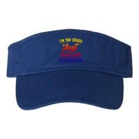 I'm The Crazy Aunt Everyone Warned You About Funny Auntie Gift Valucap Bio-Washed Visor