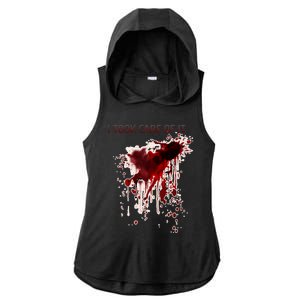 I Took Care Of It Bloody Blood Stained Horror Costume Ladies PosiCharge Tri-Blend Wicking Draft Hoodie Tank