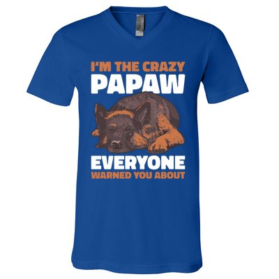 I'm The Crazy Papaw Everyone Warned You For Father's Day Great Gift V-Neck T-Shirt