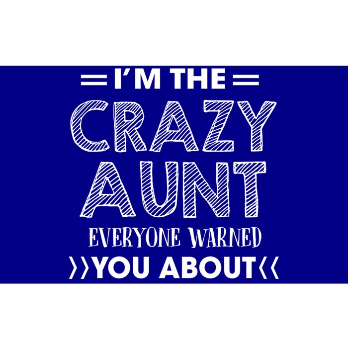 I'm The Crazy Aunt Everyone Warned You About Funny Cool Gift Bumper Sticker