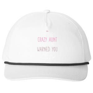 I'm The Crazy Aunt Everyone Warned You About Great Gift Snapback Five-Panel Rope Hat