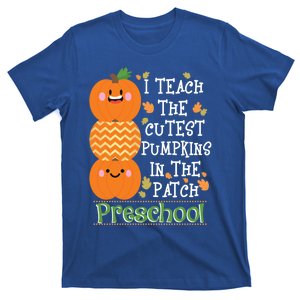 I Teach Cutest Pumpkins In Patch Preschool Halloween Teacher Gift T-Shirt