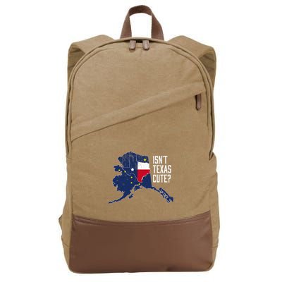 Isnt Texas Cute Alaska Home Ak State Design Cotton Canvas Backpack