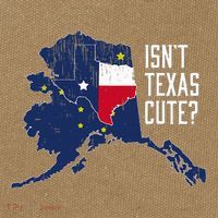 Isnt Texas Cute Alaska Home Ak State Design Cotton Canvas Backpack