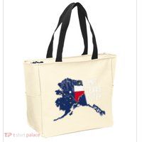Isnt Texas Cute Alaska Home Ak State Design Zip Tote Bag