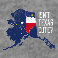 Isnt Texas Cute Alaska Home Ak State Design Tall Sweatshirt