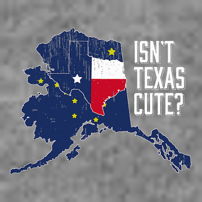 Isnt Texas Cute Alaska Home Ak State Design Tall Sweatshirt