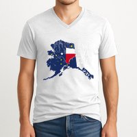 Isnt Texas Cute Alaska Home Ak State Design V-Neck T-Shirt