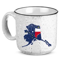 Isnt Texas Cute Alaska Home Ak State Design 15oz Campfire Ceramic Mug