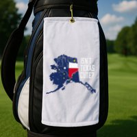 Isnt Texas Cute Alaska Home Ak State Design Golf Towel