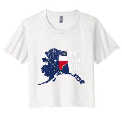 Isnt Texas Cute Alaska Home Ak State Design Crop Top