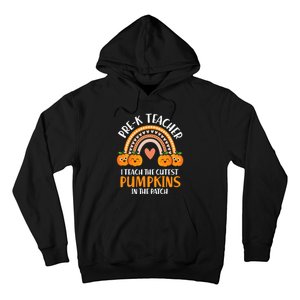 I Teach Cutest Pumpkins Pre K Teacher Halloween Hoodie