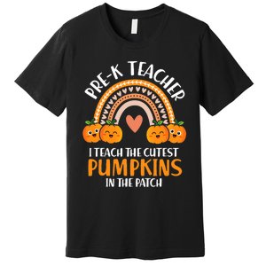 I Teach Cutest Pumpkins Pre K Teacher Halloween Premium T-Shirt