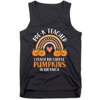 I Teach Cutest Pumpkins Pre K Teacher Halloween Tank Top