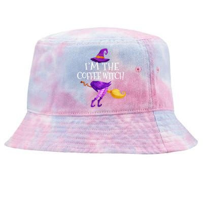 Im The Coffee Witch Matching Group Halloween Great Gift Tie-Dyed Bucket Hat