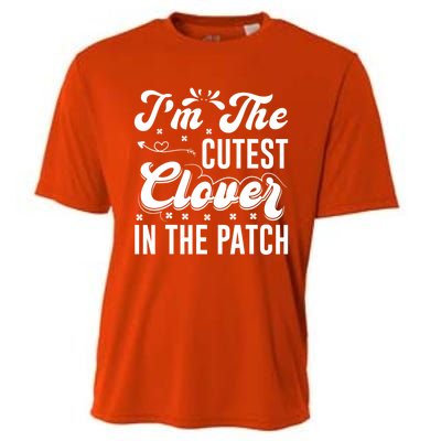 I'm The Cutest Clover In The Patch St Patrick's Day Cooling Performance Crew T-Shirt