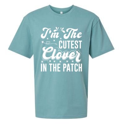 I'm The Cutest Clover In The Patch St Patrick's Day Sueded Cloud Jersey T-Shirt