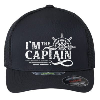 Im The Captain Skipper Lover Ship Boat Owner Flexfit Unipanel Trucker Cap