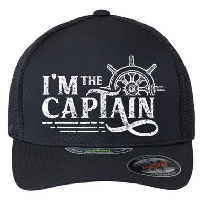 Im The Captain Skipper Lover Ship Boat Owner Flexfit Unipanel Trucker Cap