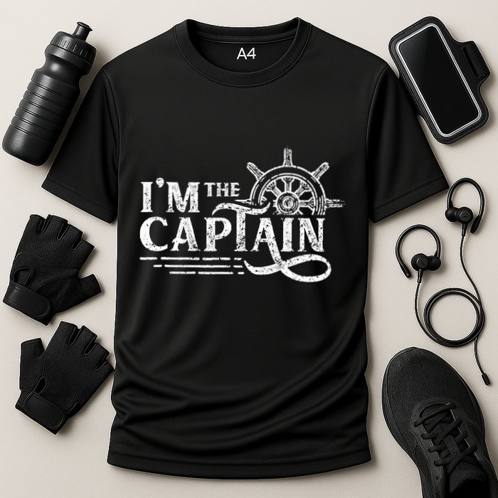 Im The Captain Skipper Lover Ship Boat Owner Cooling Performance Crew T-Shirt