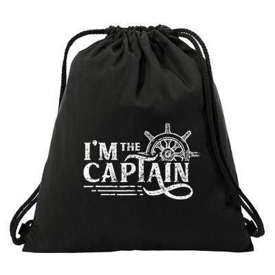 Im The Captain Skipper Lover Ship Boat Owner Drawstring Bag