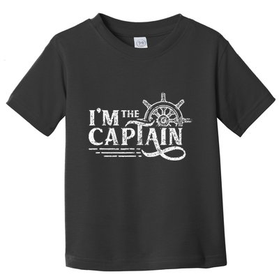 Im The Captain Skipper Lover Ship Boat Owner Toddler T-Shirt