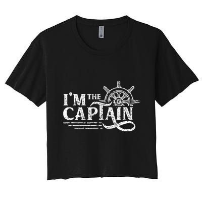 Im The Captain Skipper Lover Ship Boat Owner Crop Top