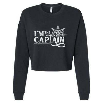 Im The Captain Skipper Lover Ship Boat Owner Cropped Pullover Crew