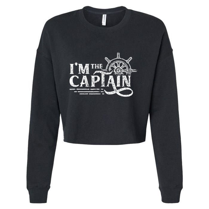 Im The Captain Skipper Lover Ship Boat Owner Cropped Pullover Crew