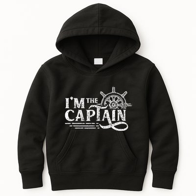 Im The Captain Skipper Lover Ship Boat Owner Kids Hoodie