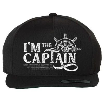 Im The Captain Skipper Lover Ship Boat Owner Wool Snapback Cap