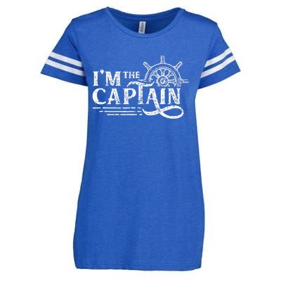 Im The Captain Skipper Lover Ship Boat Owner Enza Ladies Jersey Football T-Shirt