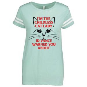 Im The Childless Cat Lady Jd Vance Warned You About Enza Ladies Jersey Football T-Shirt