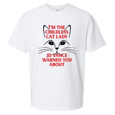 Im The Childless Cat Lady Jd Vance Warned You About Sueded Cloud Jersey T-Shirt