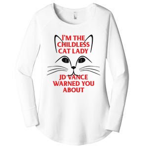 Im The Childless Cat Lady Jd Vance Warned You About Women's Perfect Tri Tunic Long Sleeve Shirt