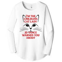 Im The Childless Cat Lady Jd Vance Warned You About Women's Perfect Tri Tunic Long Sleeve Shirt