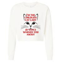 Im The Childless Cat Lady Jd Vance Warned You About Cropped Pullover Crew