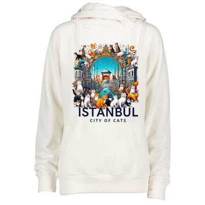 Istanbul Turkey City Of Cats Womens Funnel Neck Pullover Hood