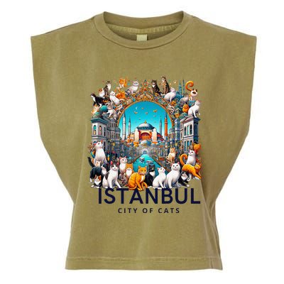 Istanbul Turkey City Of Cats Garment-Dyed Women's Muscle Tee