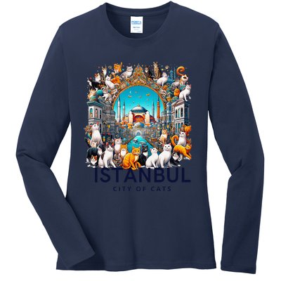 Istanbul Turkey City Of Cats Ladies Long Sleeve Shirt